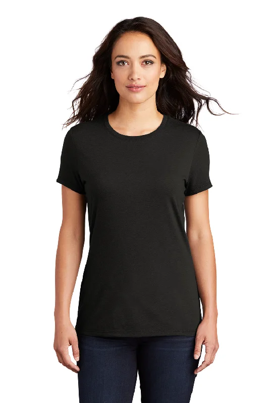 District Womens Perfect Tri Short Sleeve Crewneck T-Shirt - Black