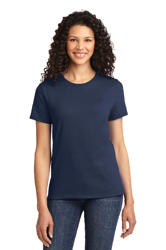 Port & Company Womens Essential Short Sleeve Crewneck T-Shirt - Navy Blue