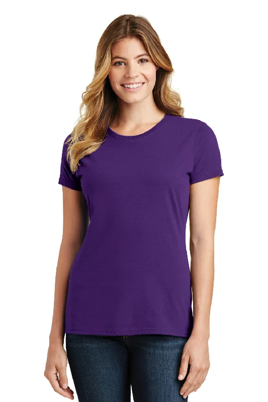 Port & Company Womens Fan Favorite Short Sleeve Crewneck T-Shirt - Team Purple