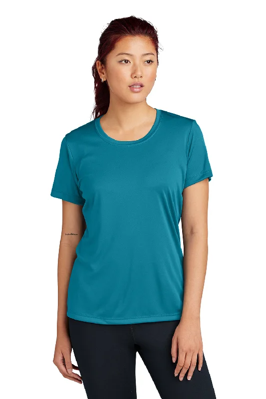 Sport-Tek Womens Competitor Moisture Wicking Short Sleeve Crewneck T-Shirt - Tropic Blue