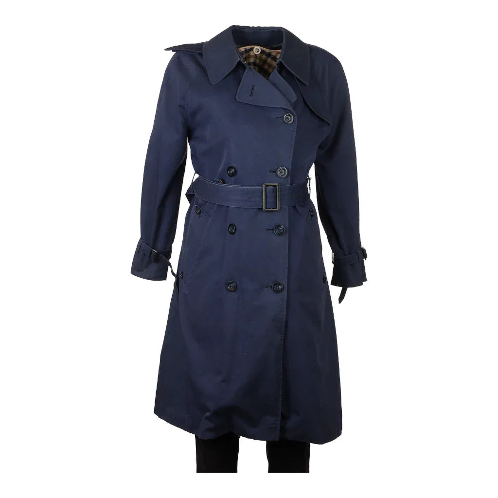 Aquascutum Trench Coat - Large Blue Cotton Blend