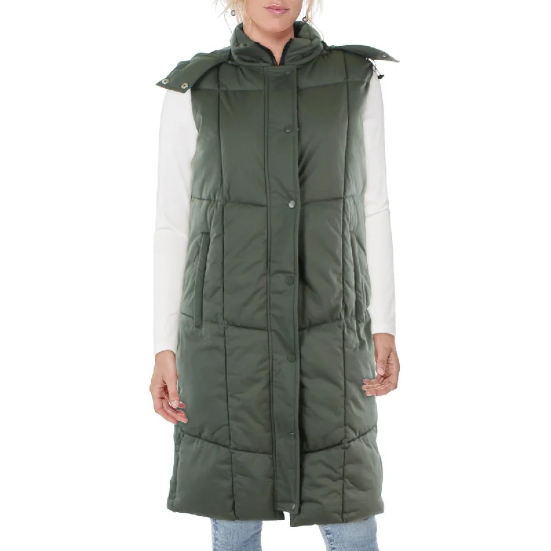 Womens Quilted Longline Vest