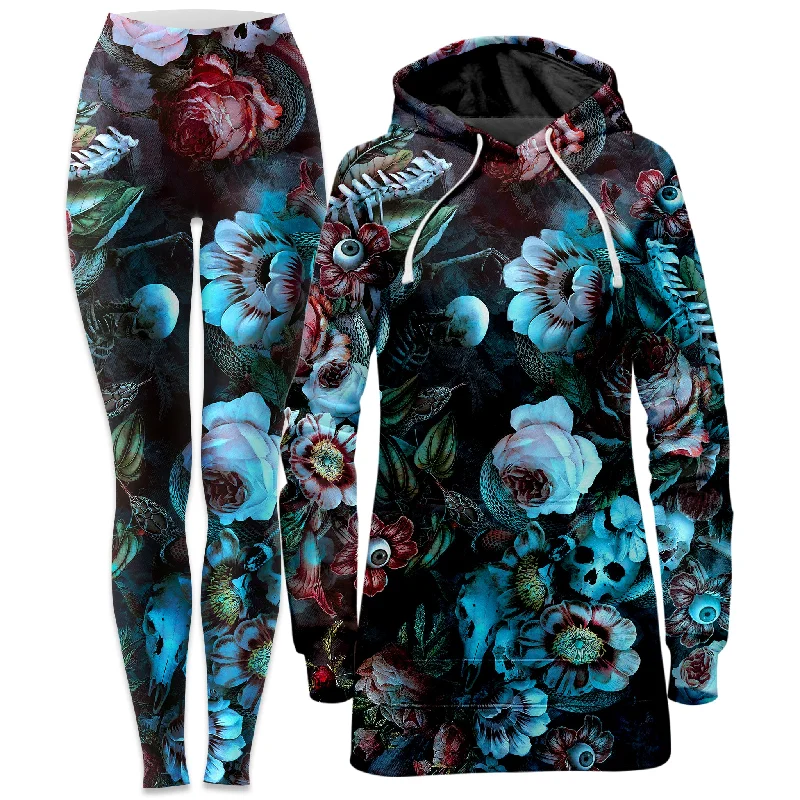 Eyes Of Darkness Hoodie Dress and Leggings Combo