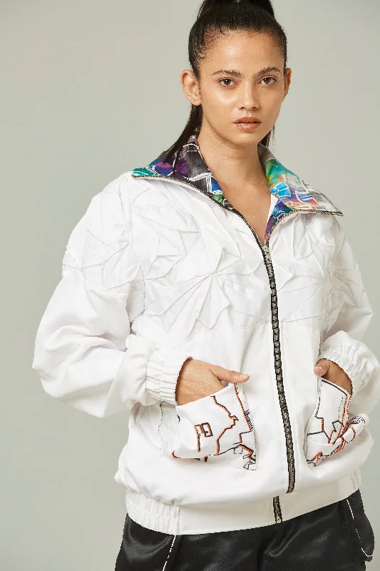 Nicole sustainable recycled polyester bomber jacket