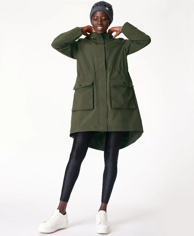 Stride Waterproof Parka Sb4932 Dark-Forest-Green