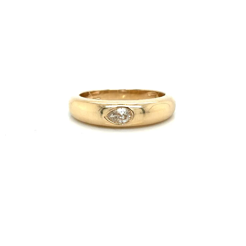 Luxury Meets Affordability – Jewelry Sale Live Now Bremer Jewelry Pear Diamond Fashion Ring in 14K Yellow Gold (.19ctw)