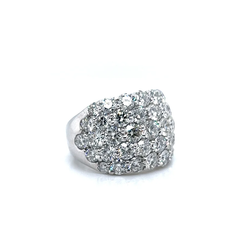 Your Perfect Accessory Now At The Best Price JB Star Round Diamond Half Anniversary Fashion Ring in 950 White Platinum (5.61ctw)