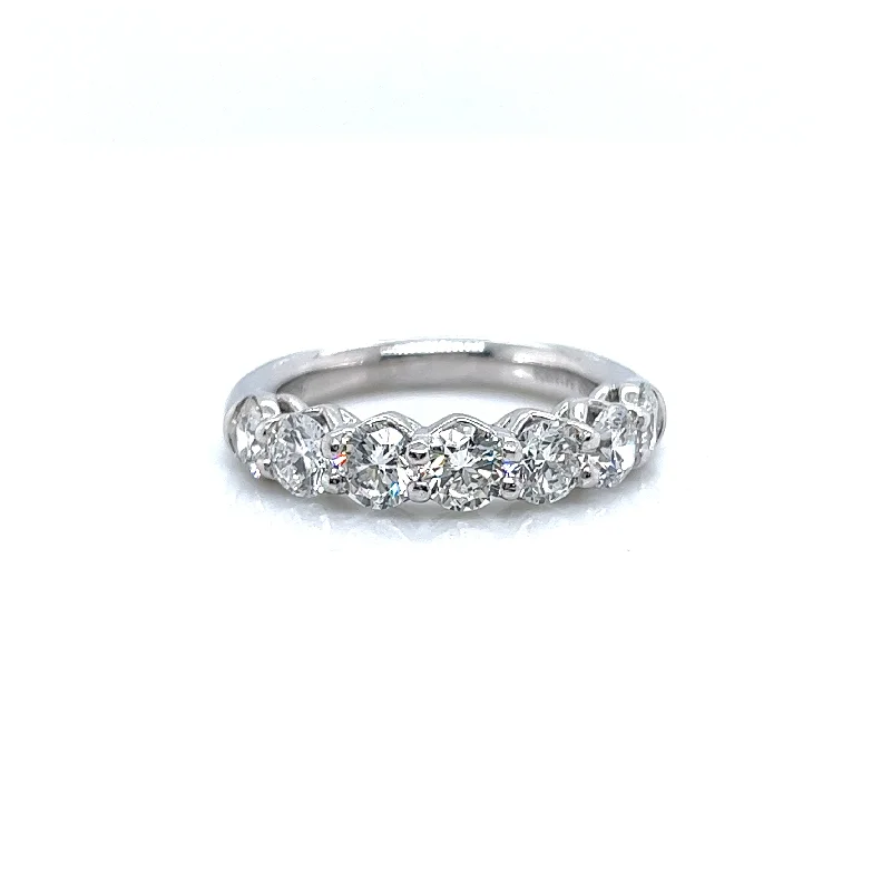 Limited-Time Jewelry Discounts – Shine Without The Splurge JB Star Round Diamonds Half Anniversary Fashion Ring in 950 White Platinum (2.00ctw)