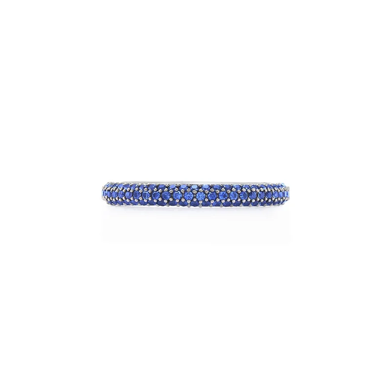Exclusive Jewelry Sale – Grab Timeless Pieces Now Moonlight 3-Row Ring with Pavé Sapphires