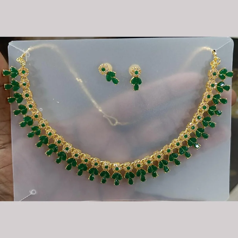 High-End Jewelry, Now More Affordable Than Ever Rani Sati Jewels Gold Plated Austrian Stone Necklace Set