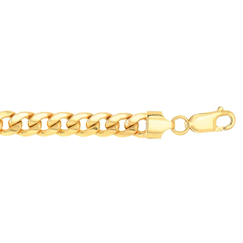 Exclusive Online Discounts On Stylish Jewelry 10K YG 22 inches 6mm Lite Miami CURB Necklace with Lobster Lock.
