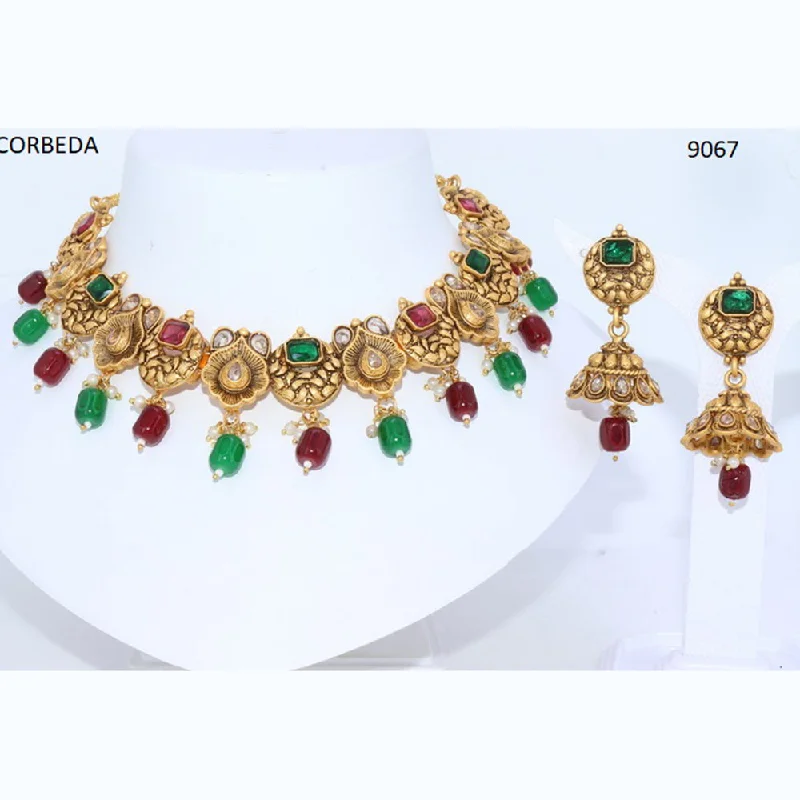 Breathtaking Jewelry At Limited-Time Savings Corbeda Fashion Gold Plated Pota Necklace Set