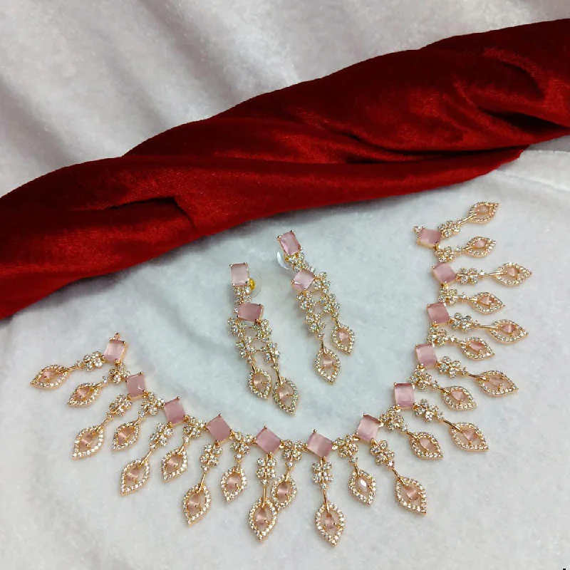 Final Call For Exquisite Jewelry At Reduced Rates Manisha Jewellery American Diamond Necklace Set
